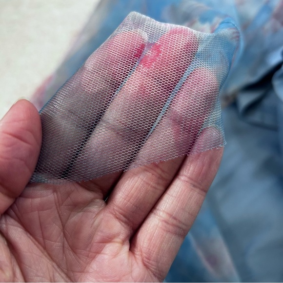 NWT Baltic Born Kamila Tulle Blue Pink Floral Maxi Dress Size XL Formal Dress - Picture 13 of 15